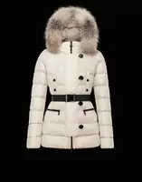 femmes doudoune moncler ski blouson have Ceinture mid blance